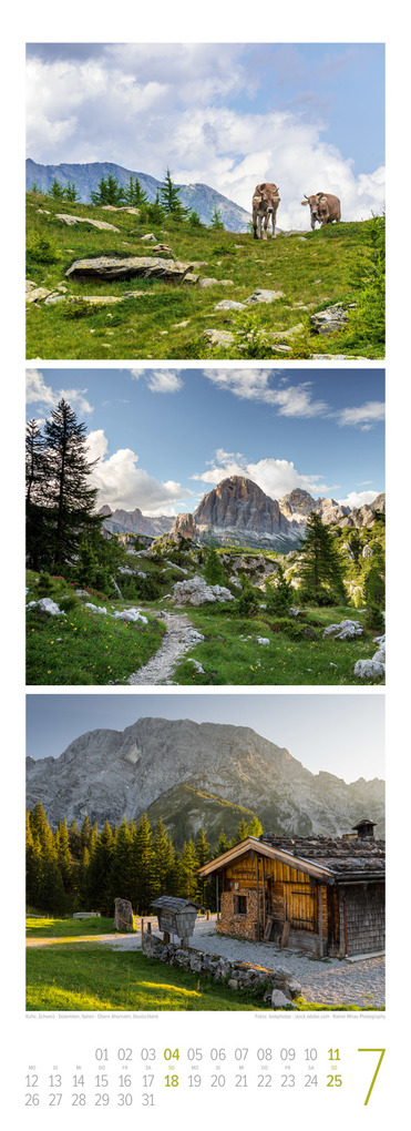 Weitere Ansicht: Bergzeit Triplet-Kalender 2027 | Ackermann Kunstverlag GmbH