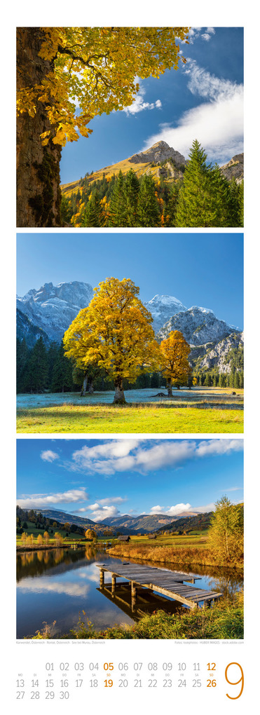 Weitere Ansicht: Bergzeit Triplet-Kalender 2027 | Ackermann Kunstverlag GmbH