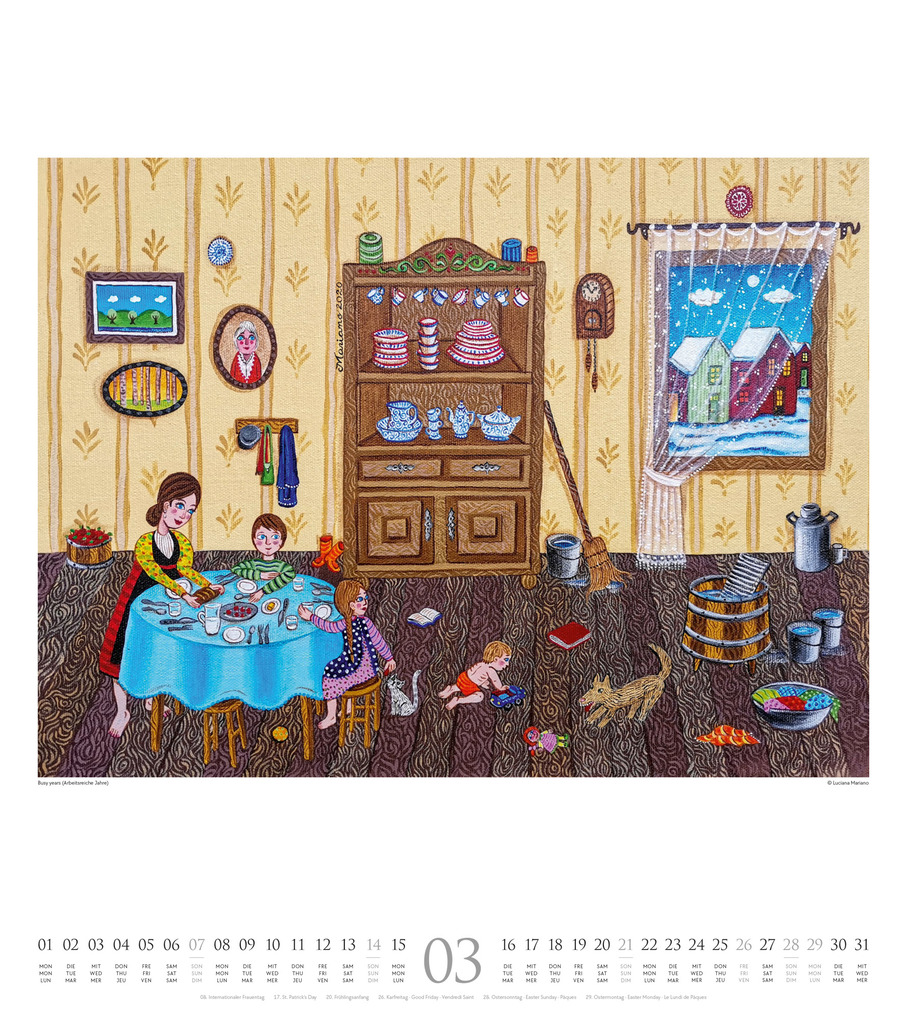 Weitere Ansicht: Naive Malerei Kalender 2027 | Ackermann Kunstverlag GmbH