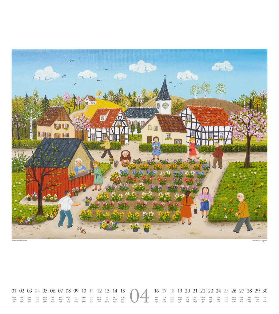 Weitere Ansicht: Naive Malerei Kalender 2027 | Ackermann Kunstverlag GmbH