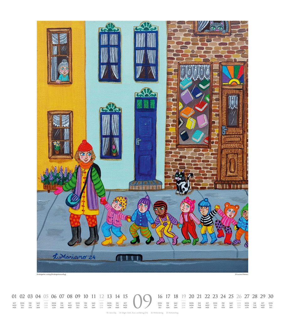 Weitere Ansicht: Naive Malerei Kalender 2027 | Ackermann Kunstverlag GmbH