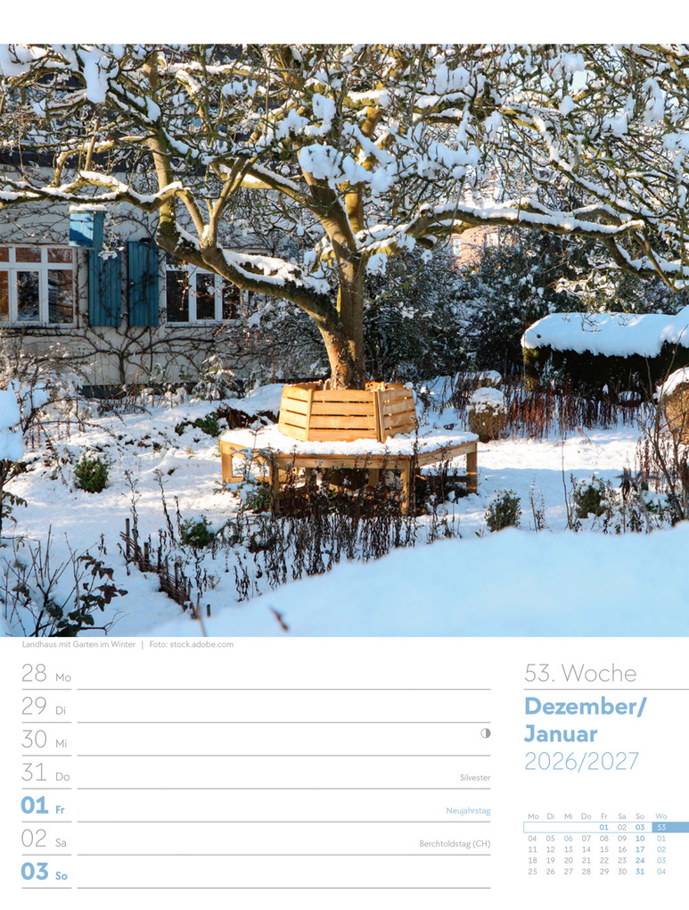 Weitere Ansicht: Gartenglück Wochenplaner Kalender 2027 | Ackermann Kunstverlag GmbH