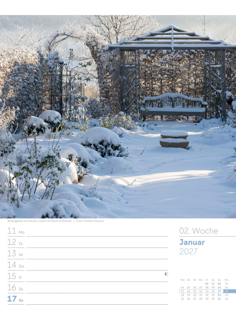 Weitere Ansicht: Gartenglück Wochenplaner Kalender 2027 | Ackermann Kunstverlag GmbH