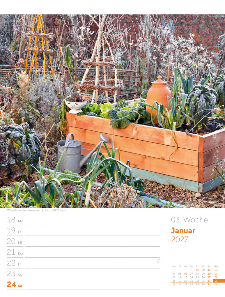 Weitere Ansicht: Gartenglück Wochenplaner Kalender 2027 | Ackermann Kunstverlag GmbH