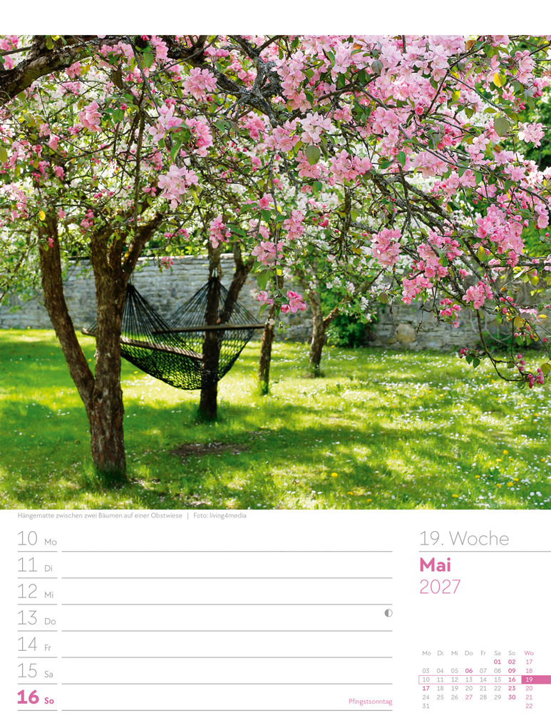 Weitere Ansicht: Gartenglück Wochenplaner Kalender 2027 | Ackermann Kunstverlag GmbH