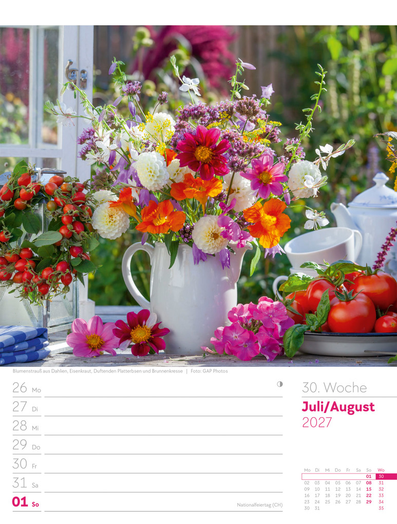 Weitere Ansicht: Gartenglück Wochenplaner Kalender 2027 | Ackermann Kunstverlag GmbH