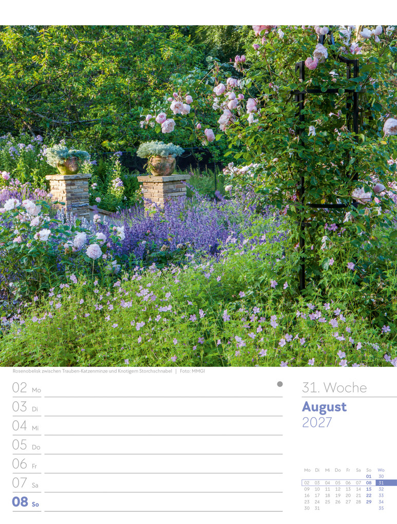 Weitere Ansicht: Gartenglück Wochenplaner Kalender 2027 | Ackermann Kunstverlag GmbH