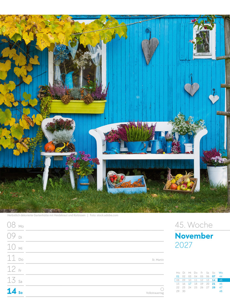 Weitere Ansicht: Gartenglück Wochenplaner Kalender 2027 | Ackermann Kunstverlag GmbH