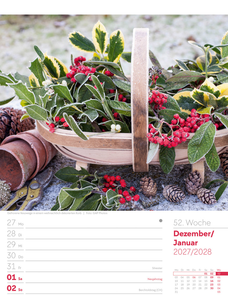 Weitere Ansicht: Gartenglück Wochenplaner Kalender 2027 | Ackermann Kunstverlag GmbH