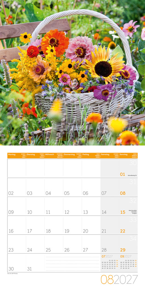 Weitere Ansicht: Blumenzauber Kalender 2027 - 30x30 - Art12 | Ackermann Kunstverlag GmbH