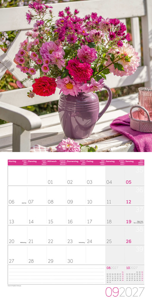 Weitere Ansicht: Blumenzauber Kalender 2027 - 30x30 - Art12 | Ackermann Kunstverlag GmbH