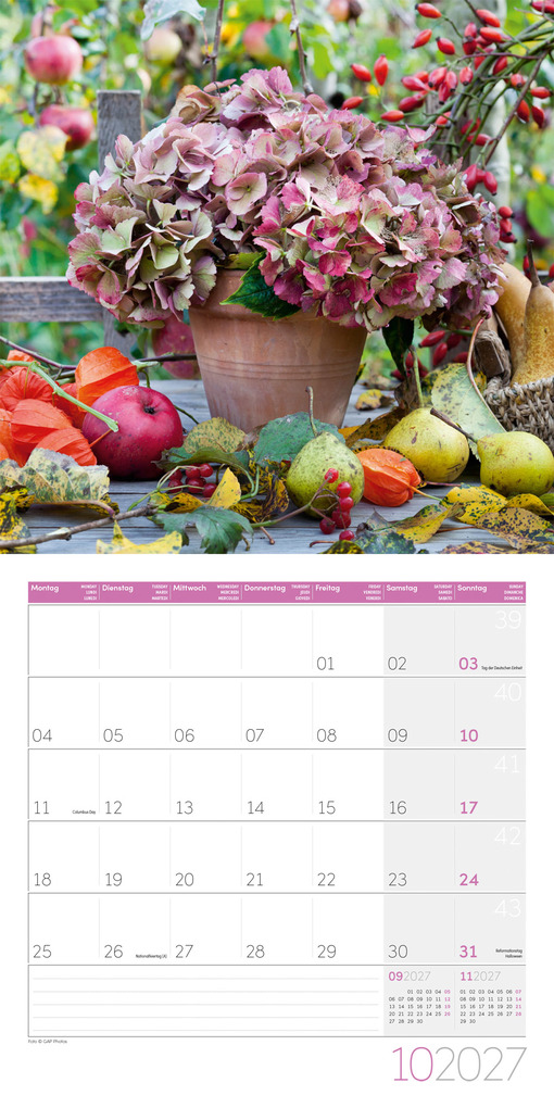 Weitere Ansicht: Blumenzauber Kalender 2027 - 30x30 - Art12 | Ackermann Kunstverlag GmbH
