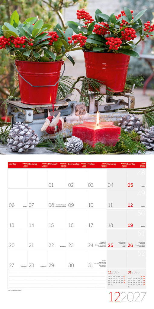 Weitere Ansicht: Blumenzauber Kalender 2027 - 30x30 - Art12 | Ackermann Kunstverlag GmbH