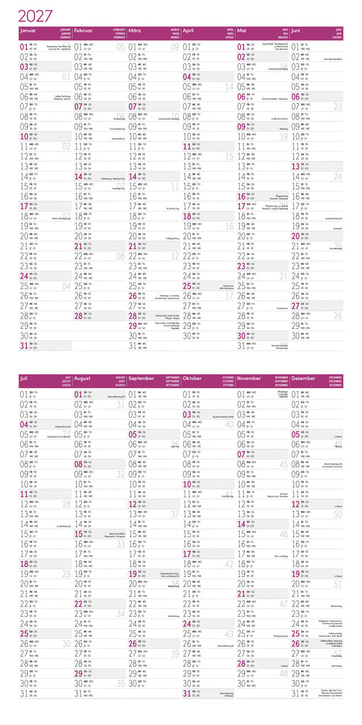 Weitere Ansicht: Blumenzauber Kalender 2027 - 30x30 - Art12 | Ackermann Kunstverlag GmbH
