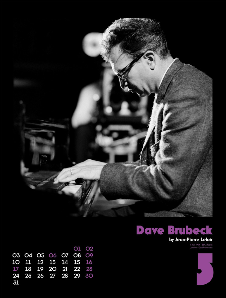 Weitere Ansicht: Jazz Kalender 2027 | Jean-Pierre Leloir, Ackermann Kunstverlag GmbH