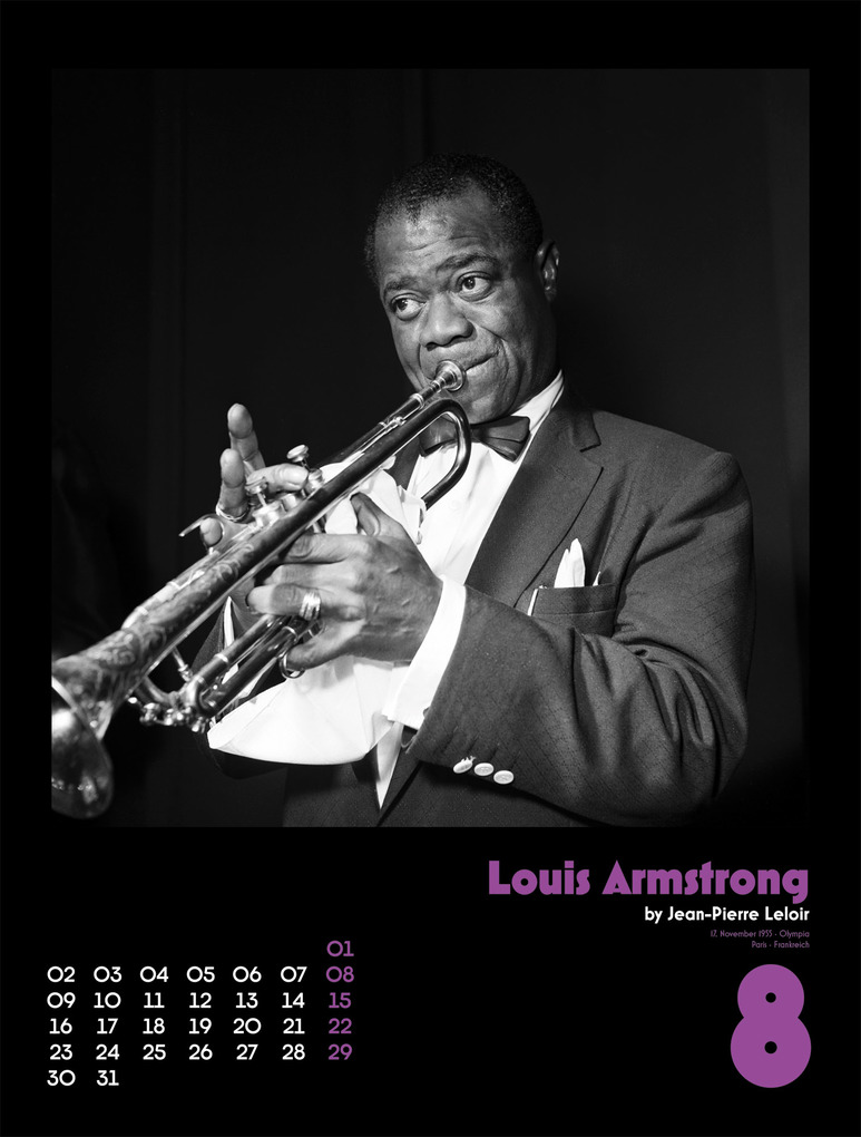 Weitere Ansicht: Jazz Kalender 2027 | Jean-Pierre Leloir, Ackermann Kunstverlag GmbH