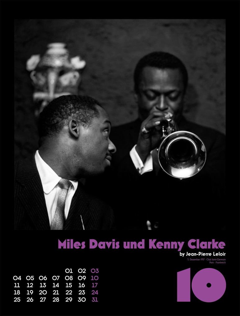 Weitere Ansicht: Jazz Kalender 2027 | Jean-Pierre Leloir, Ackermann Kunstverlag GmbH