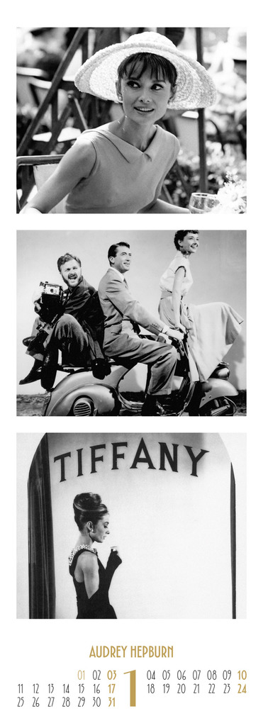 Weitere Ansicht: Ikonen Triplet-Kalender 2027 | Kino-Legenden der 50er und 60er | Ackermann Kunstverlag GmbH