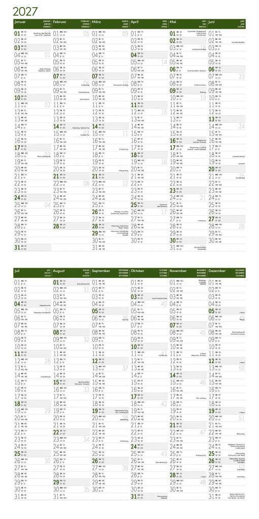 Weitere Ansicht: Alpen Kalender 2027 - 30x30 - Art12 | Ackermann Kunstverlag GmbH