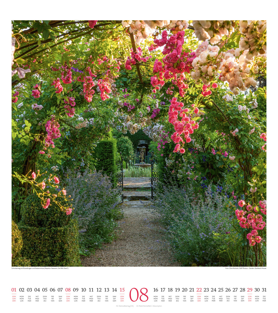 Weitere Ansicht: Paradiesische Gärten Kalender 2027 | Ackermann Kunstverlag GmbH