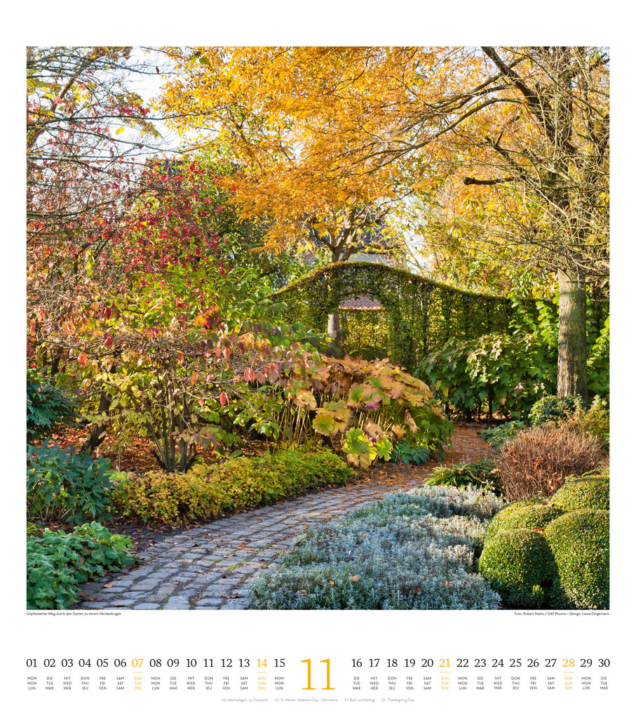 Weitere Ansicht: Paradiesische Gärten Kalender 2027 | Ackermann Kunstverlag GmbH