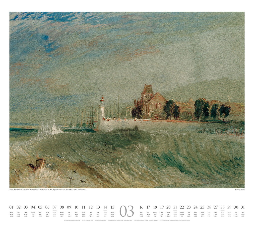 Weitere Ansicht: William Turner Kalender 2027 | William Turner, Ackermann Kunstverlag GmbH