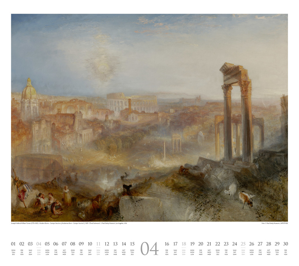 Weitere Ansicht: William Turner Kalender 2027 | William Turner, Ackermann Kunstverlag GmbH