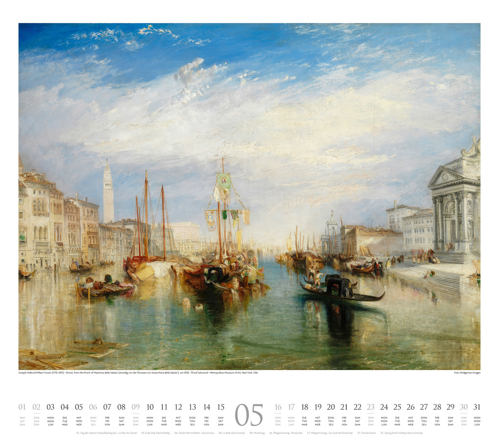 Weitere Ansicht: William Turner Kalender 2027 | William Turner, Ackermann Kunstverlag GmbH