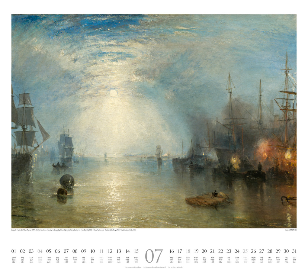 Weitere Ansicht: William Turner Kalender 2027 | William Turner, Ackermann Kunstverlag GmbH