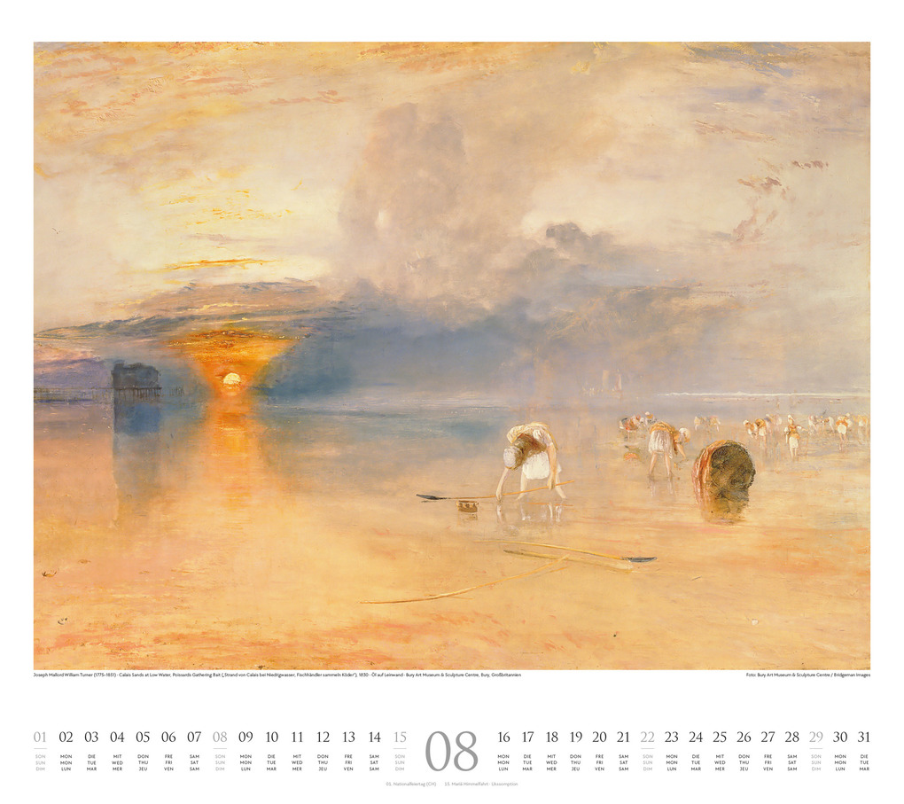 Weitere Ansicht: William Turner Kalender 2027 | William Turner, Ackermann Kunstverlag GmbH