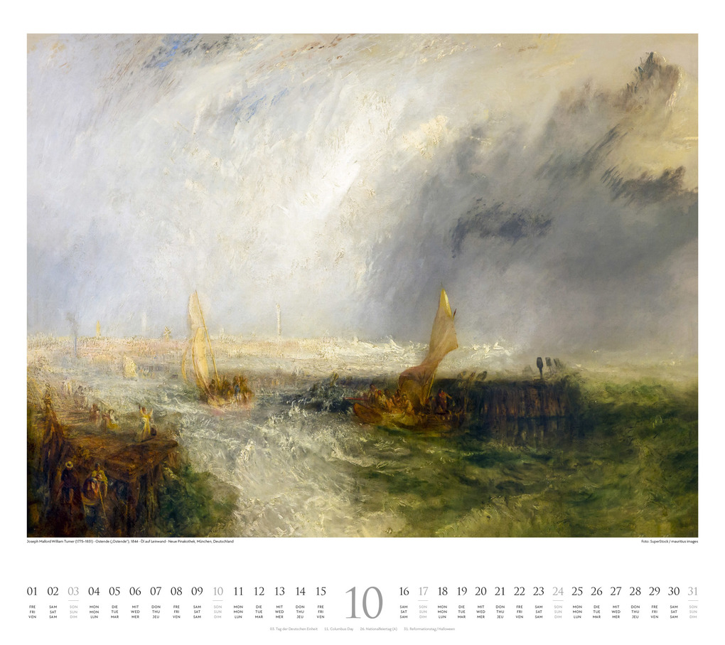 Weitere Ansicht: William Turner Kalender 2027 | William Turner, Ackermann Kunstverlag GmbH