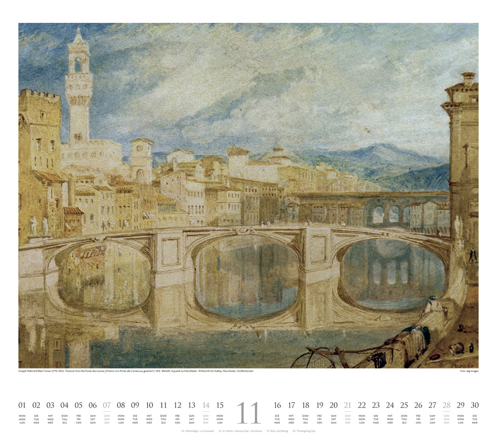 Weitere Ansicht: William Turner Kalender 2027 | William Turner, Ackermann Kunstverlag GmbH