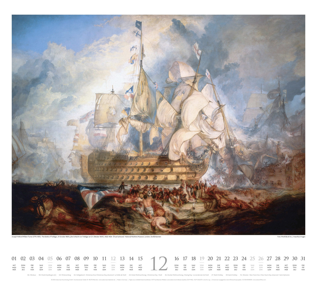 Weitere Ansicht: William Turner Kalender 2027 | William Turner, Ackermann Kunstverlag GmbH