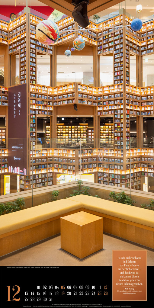 Weitere Ansicht: Lust am Lesen Literatur-Kalender 2027 | Ackermann Kunstverlag GmbH