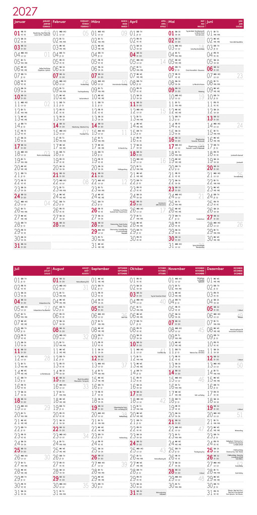 Weitere Ansicht: Verrückte Hühner Kalender 2027 - 30x30 - Art12 | Ackermann Kunstverlag GmbH