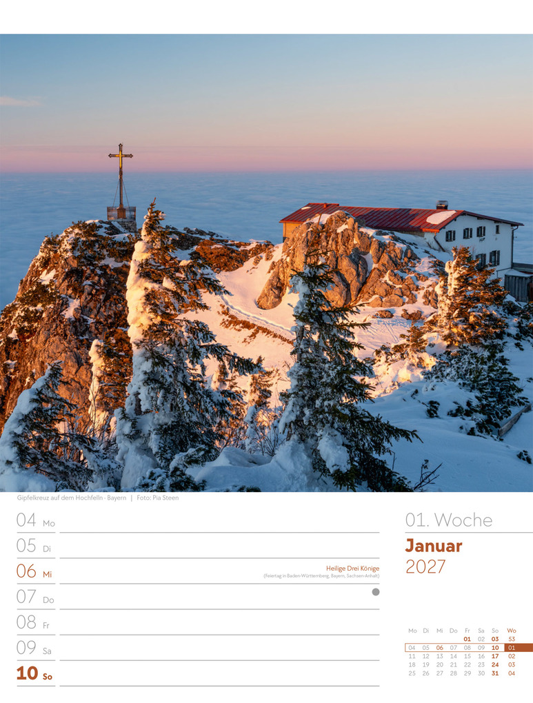 Weitere Ansicht: Malerisches Deutschland Wochenplaner Kalender 2027 | Ackermann Kunstverlag GmbH