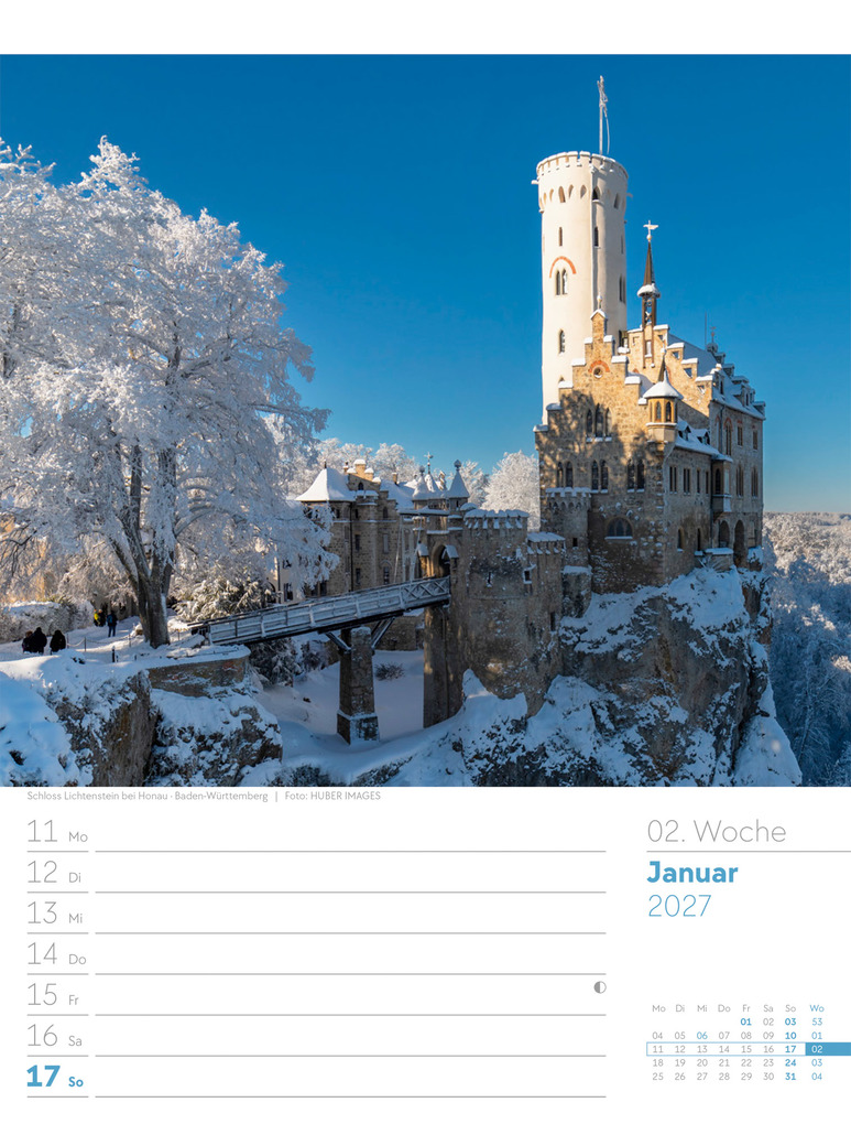 Weitere Ansicht: Malerisches Deutschland Wochenplaner Kalender 2027 | Ackermann Kunstverlag GmbH