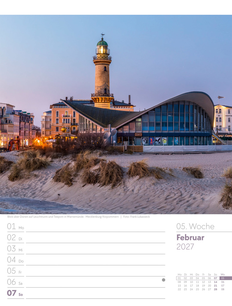 Weitere Ansicht: Malerisches Deutschland Wochenplaner Kalender 2027 | Ackermann Kunstverlag GmbH