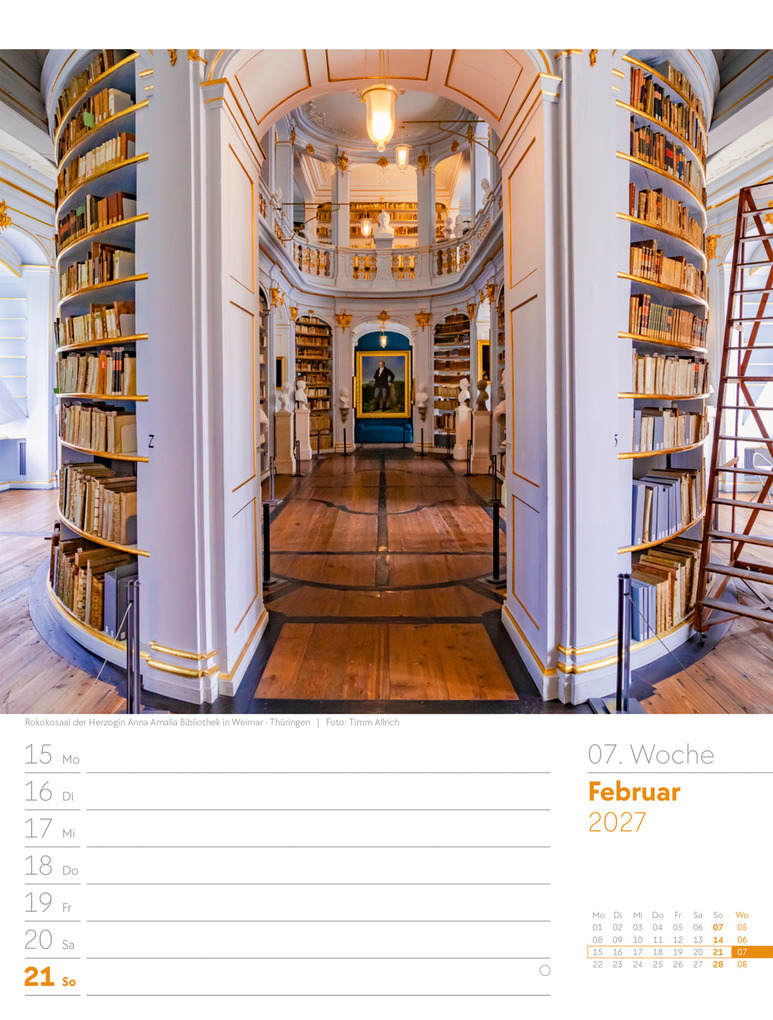 Weitere Ansicht: Malerisches Deutschland Wochenplaner Kalender 2027 | Ackermann Kunstverlag GmbH