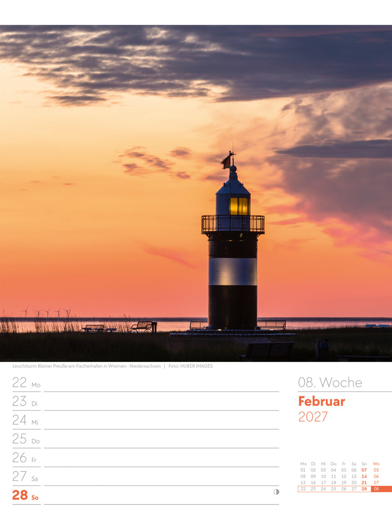 Weitere Ansicht: Malerisches Deutschland Wochenplaner Kalender 2027 | Ackermann Kunstverlag GmbH