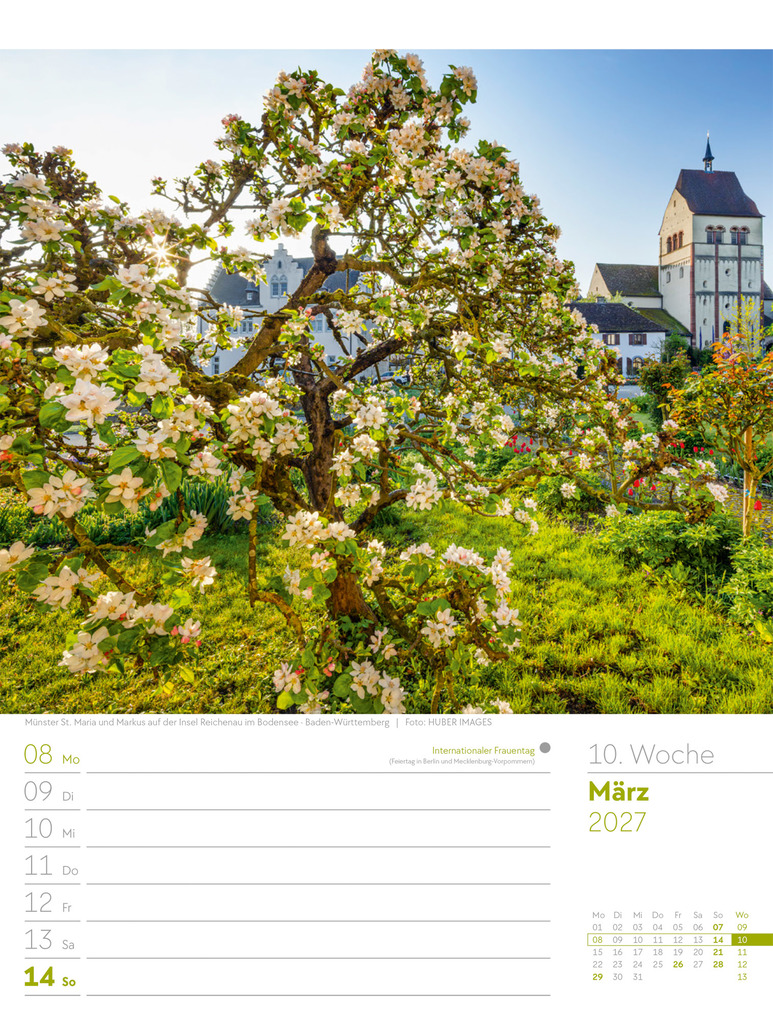 Weitere Ansicht: Malerisches Deutschland Wochenplaner Kalender 2027 | Ackermann Kunstverlag GmbH