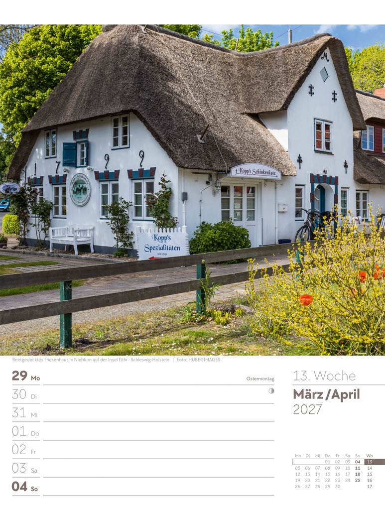 Weitere Ansicht: Malerisches Deutschland Wochenplaner Kalender 2027 | Ackermann Kunstverlag GmbH