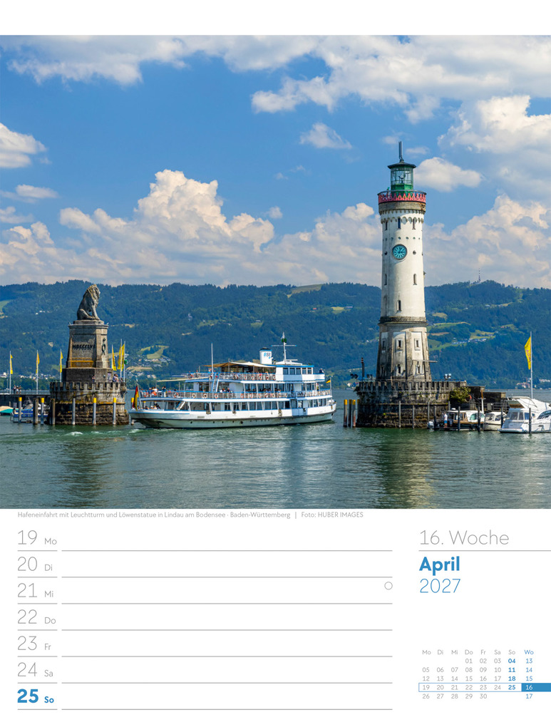 Weitere Ansicht: Malerisches Deutschland Wochenplaner Kalender 2027 | Ackermann Kunstverlag GmbH