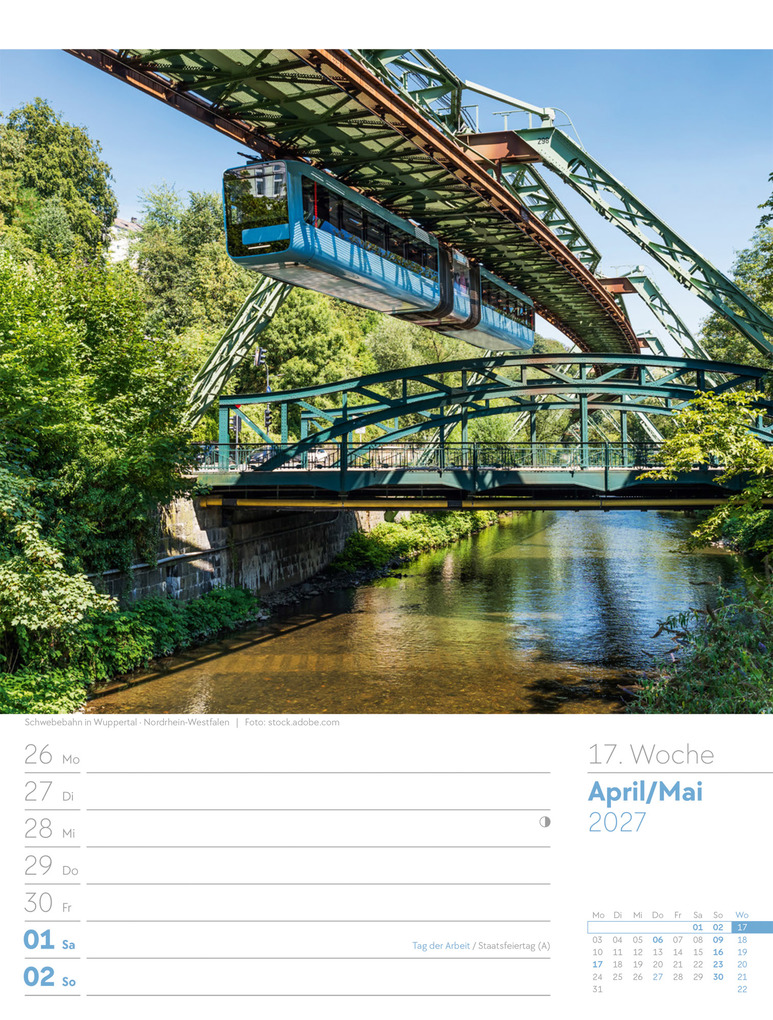 Weitere Ansicht: Malerisches Deutschland Wochenplaner Kalender 2027 | Ackermann Kunstverlag GmbH