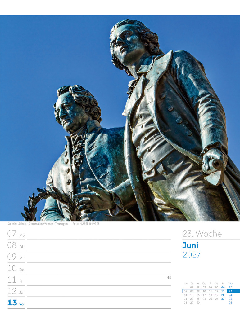 Weitere Ansicht: Malerisches Deutschland Wochenplaner Kalender 2027 | Ackermann Kunstverlag GmbH