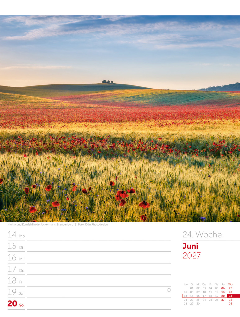 Weitere Ansicht: Malerisches Deutschland Wochenplaner Kalender 2027 | Ackermann Kunstverlag GmbH