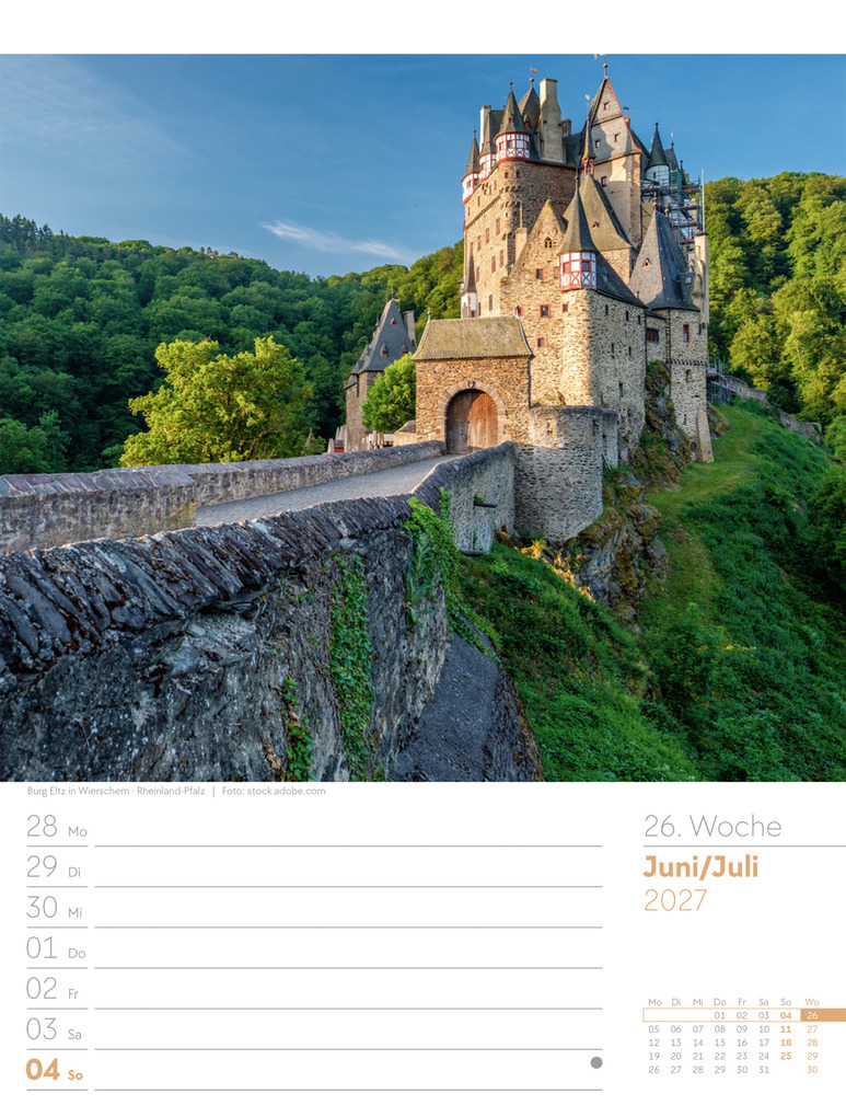 Weitere Ansicht: Malerisches Deutschland Wochenplaner Kalender 2027 | Ackermann Kunstverlag GmbH