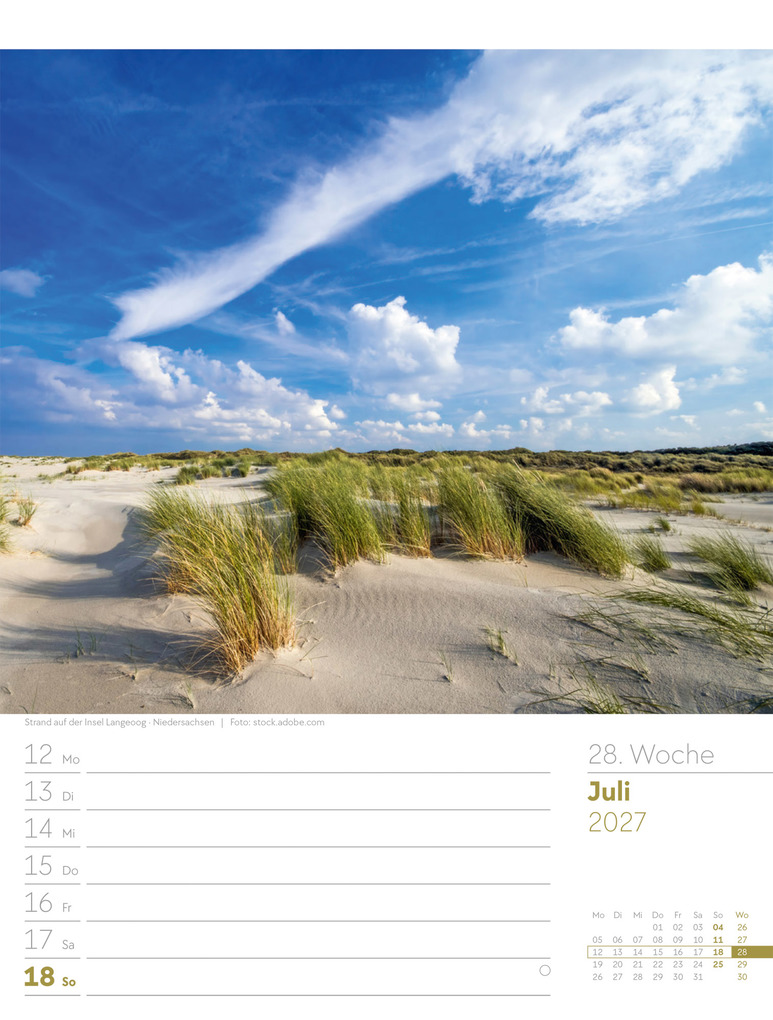 Weitere Ansicht: Malerisches Deutschland Wochenplaner Kalender 2027 | Ackermann Kunstverlag GmbH