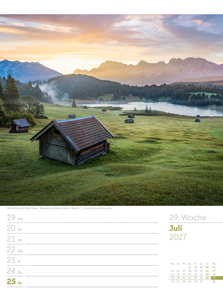 Weitere Ansicht: Malerisches Deutschland Wochenplaner Kalender 2027 | Ackermann Kunstverlag GmbH