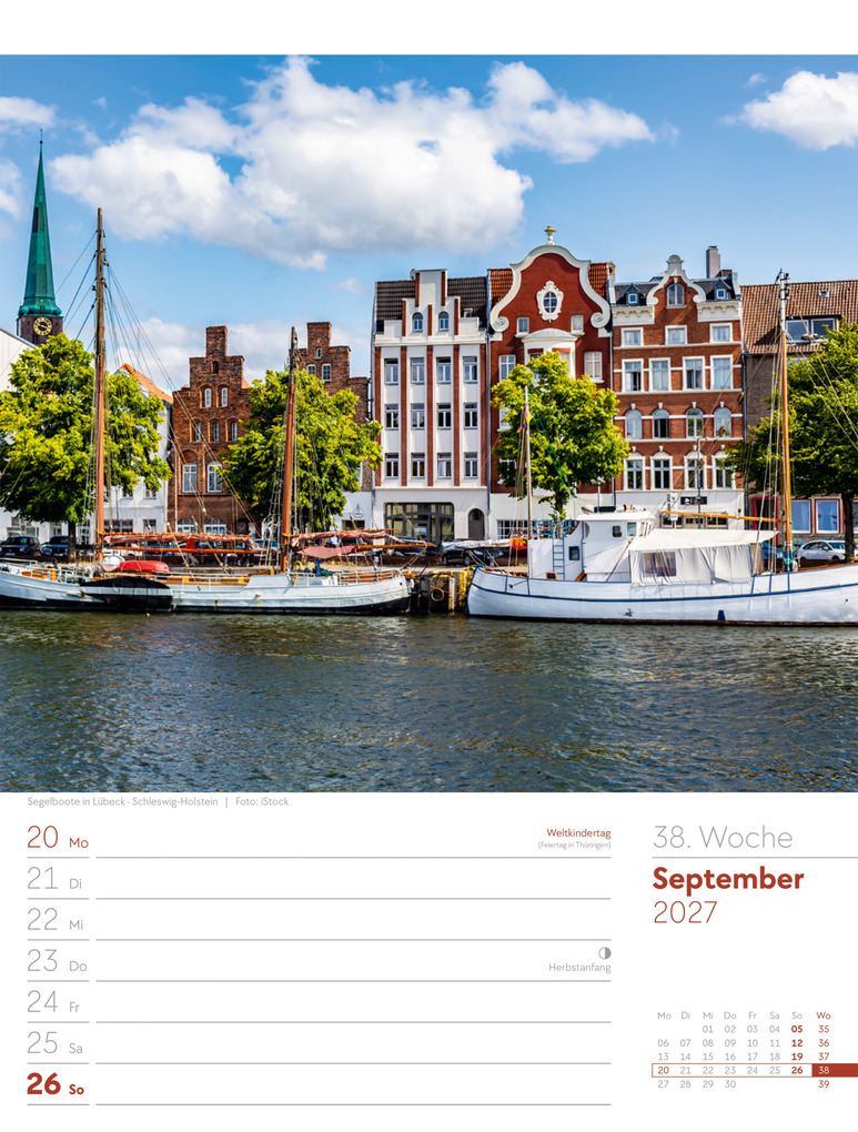 Weitere Ansicht: Malerisches Deutschland Wochenplaner Kalender 2027 | Ackermann Kunstverlag GmbH